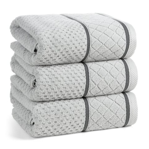 RĘCZNIK FAVORI (02) 30 X 50 CM SREBRNY