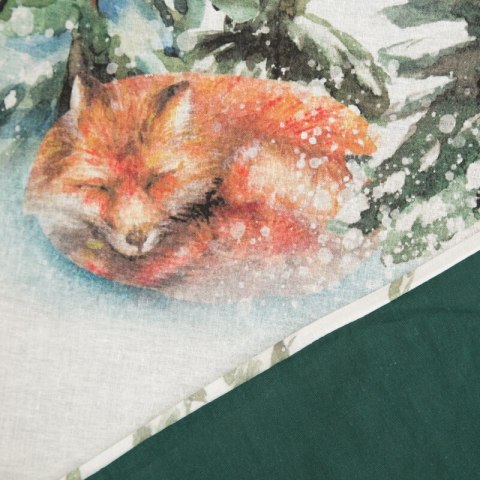 ŚWIĄTECZNY KOMPLET POŚCIELI DEER 160 X 200 CM BIAŁY