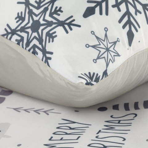 ŚWIĄTECZNY KOMPLET POŚCIELI DWARF 160 X 200 CM BIAŁY