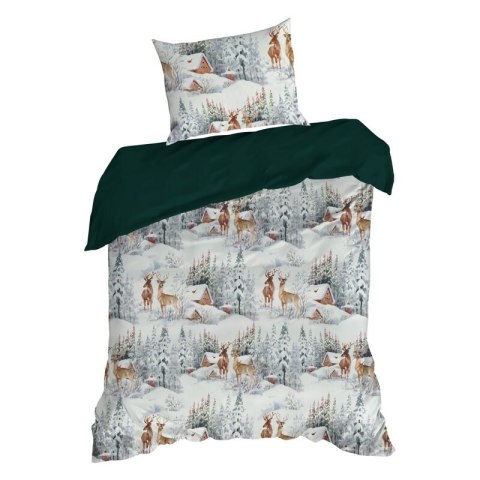 ŚWIĄTECZNY KOMPLET POŚCIELI FAIRYLAND 140 X 200 CM BIAŁY