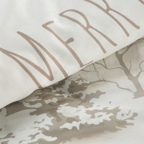 ŚWIĄTECZNY KOMPLET POŚCIELI SNOWFLAKE 140 X 200 CM BEŻOWY