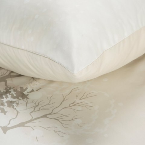 ŚWIĄTECZNY KOMPLET POŚCIELI SNOWFLAKE 140 X 200 CM BEŻOWY