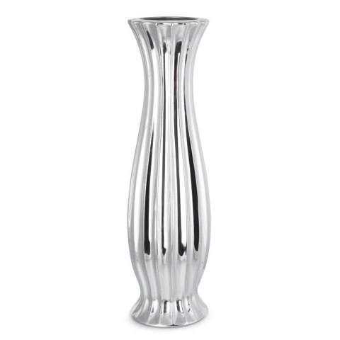 WAZON DEKORACYJNY FELIX (02) 17 X 17 X 58 CM SREBRNY