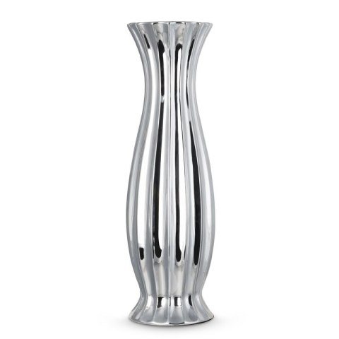WAZON DEKORACYJNY FELIX (03) 14 X 14 X 46 CM SREBRNY