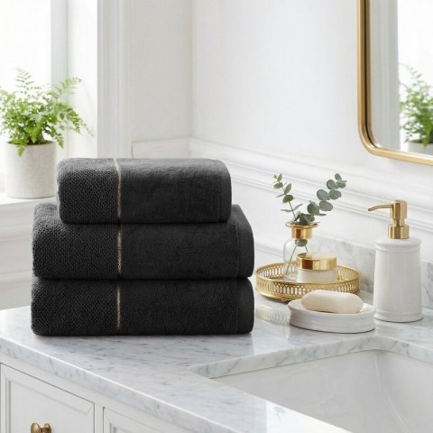 RĘCZNIK ARIA (09) 30 X 50 CM CZARNY