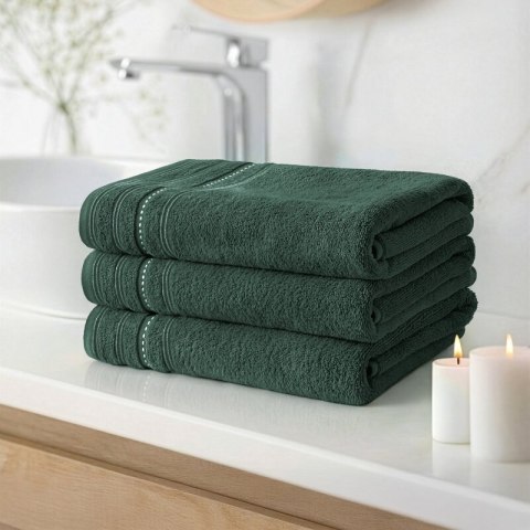 RĘCZNIK VENTO (07) 50 X 90 CM CIEMNOZIELONY