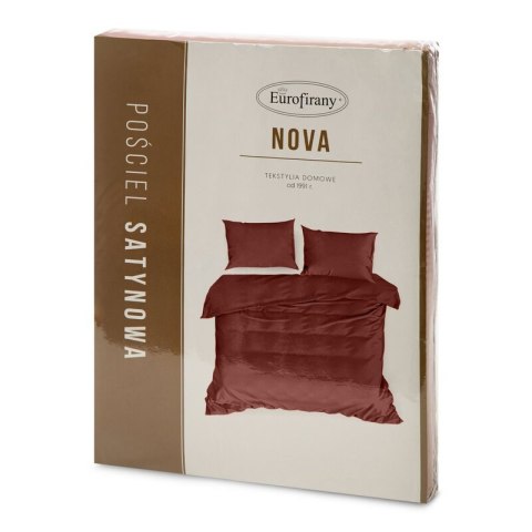 KOMPLET POŚCIELI NOVA3 220 X 200 CM BURGUNDOWY