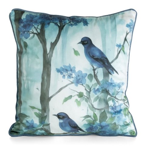 POSZEWKA VELVET 202 45 X 45 CM NIEBIESKI