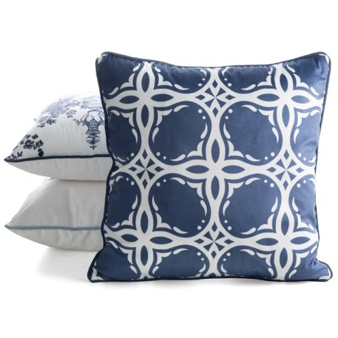 POSZEWKA VELVET 207 45 X 45 CM GRANATOWY