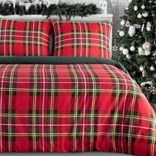 ŚWIĄTECZNY KOMPLET POŚCIELI JENNY 140 X 200 CM CZERWONY