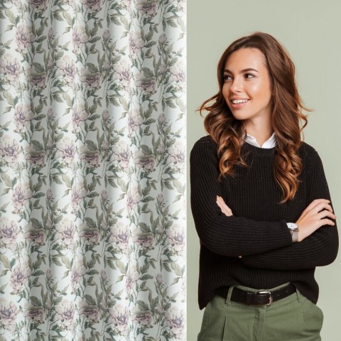 ZASŁONA GOTOWA BEVERLY1 140 X 250 CM BIAŁY