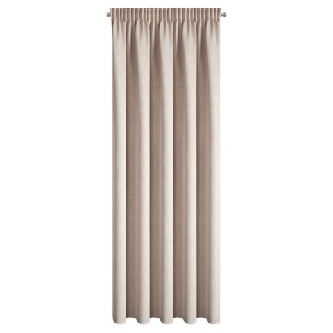 ZASŁONA GOTOWA LEYA NA TAŚMIE 140 X 270 CM BEŻOWY