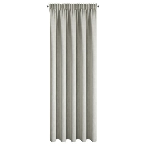 ZASŁONA GOTOWA LEYA NA TAŚMIE 140 X 270 CM SREBRNY