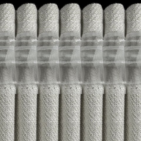 ZASŁONA GOTOWA LEYA NA TAŚMIE 140 X 270 CM SREBRNY