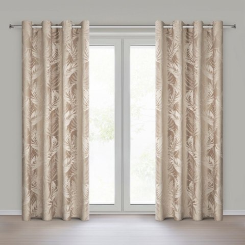 ZASŁONA GOTOWA VERA 140 X 250 CM CIEMNOBEŻOWY