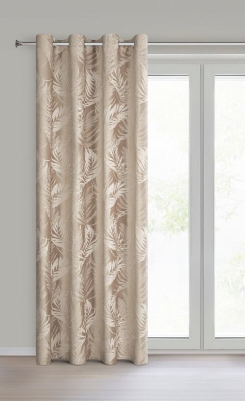 ZASŁONA GOTOWA VERA 140 X 250 CM CIEMNOBEŻOWY