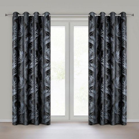 ZASŁONA GOTOWA VERA 140 X 250 CM CZARNY