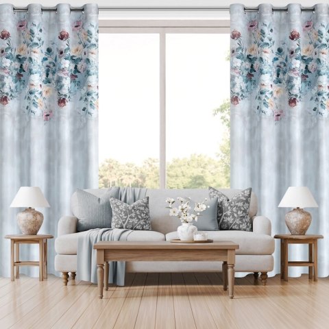 ZASŁONA GOTOWA VIOLA 140 X 250 CM SREBRNY