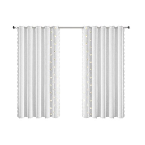 FIRANA GOTOWA BELLIS NA TAŚMIE 140 X 180 CM BIAŁY