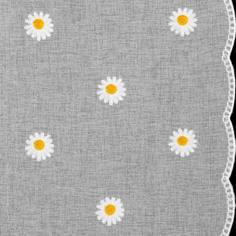 FIRANA GOTOWA BELLIS NA TAŚMIE 140 X 180 CM BIAŁY