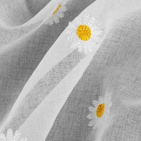 FIRANA GOTOWA BELLIS NA TAŚMIE 140 X 180 CM BIAŁY