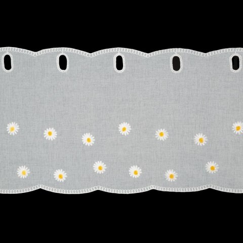 FIRANA GOTOWA BELLIS NA TAŚMIE 150 X 40 CM BIAŁY