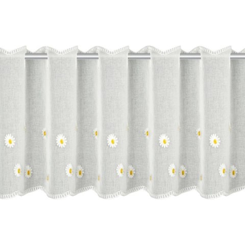 FIRANA GOTOWA BELLIS NA TAŚMIE 150 X 40 CM BIAŁY