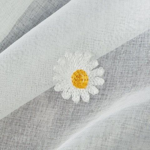 FIRANA GOTOWA BELLIS NA TAŚMIE 150 X 40 CM BIAŁY