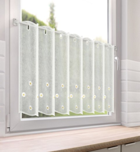 FIRANA GOTOWA BELLIS NA TAŚMIE 150 X 70 CM BIAŁY