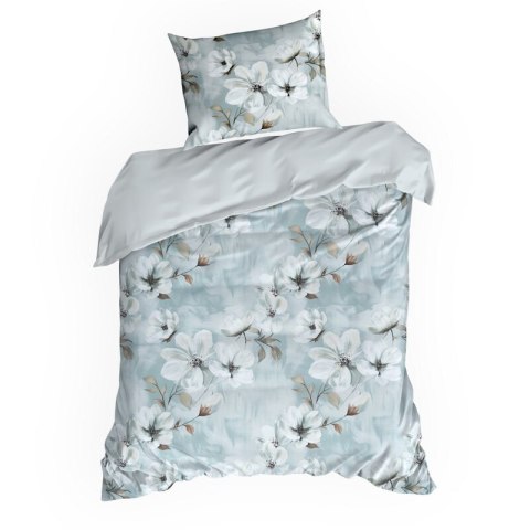 KOMPLET POŚCIELI SATYNOWEJ SPRING 89 160 X 200 CM JASNOSZARY