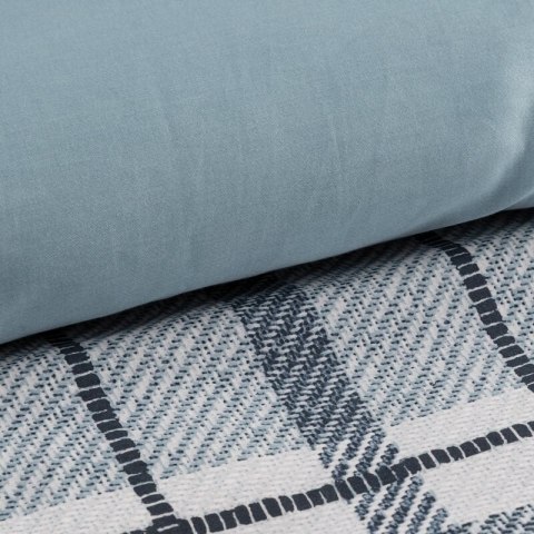 KOMPLET POŚCIELI SATYNOWEJ SPRING 95 140 X 200 CM NIEBIESKI