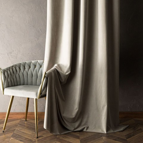 MATT VELVET Tkanina dekoracyjna, wysokość 320cm, kolor 012 szarobeżowy MATVEL/TDP/012/000320/1