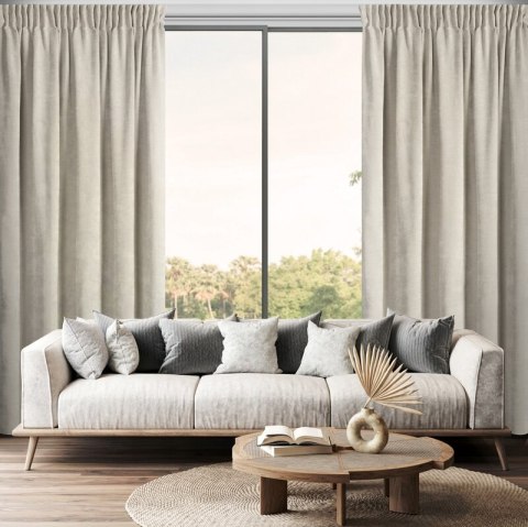 ZASŁONA GOTOWA NILO NA TAŚMIE 140 X 270 CM BEŻOWY