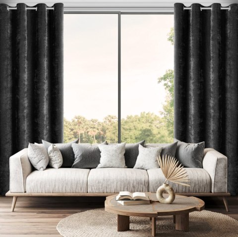 ZASŁONA GOTOWA VANI 140 X 250 CM CZARNY