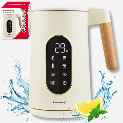 CZAJNIK ELEKTRYCZNY 1,7L KLAUSBERG KB-9005 REGULACJA TEMPERATURY