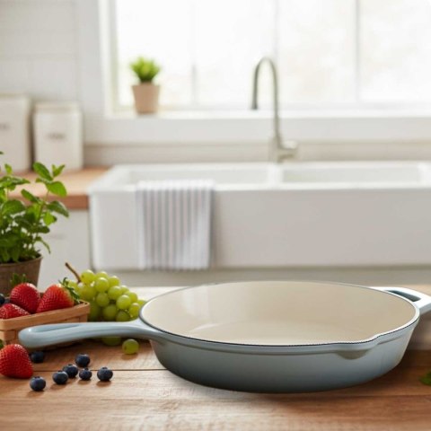 EMALIOWANA PATELNIA ŻELIWNA 26cm HAGE SEA SALT