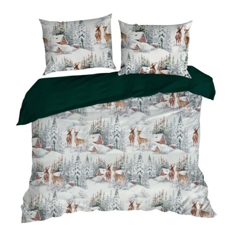 ŚWIĄTECZNY KOMPLET POŚCIELI FAIRYLAND 160 X 200 CM BIAŁY