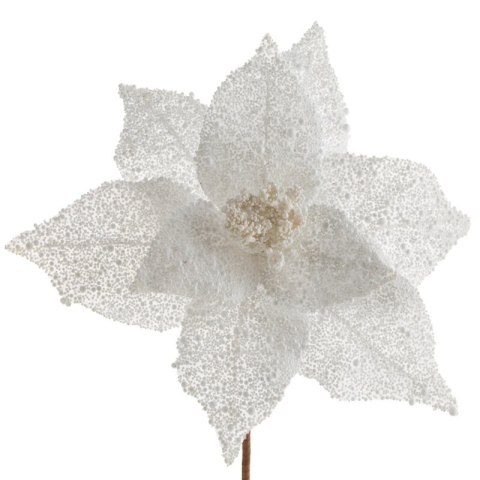 KWIAT ŚWIĄTECZNY 268 O 25 CM BIAŁY