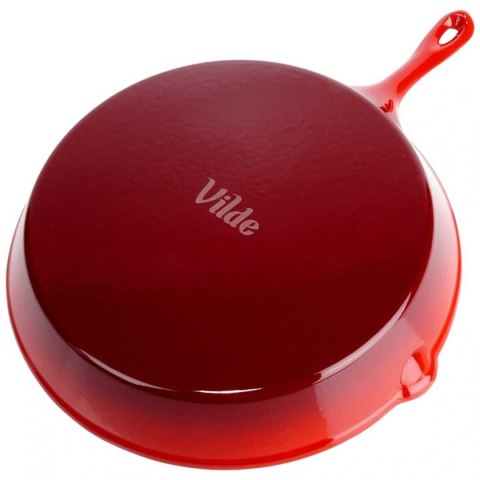 PATELNIA ŻELIWNA EMALIOWANA 30cm Z SILIKONOWĄ NAKŁADKĄ 199156