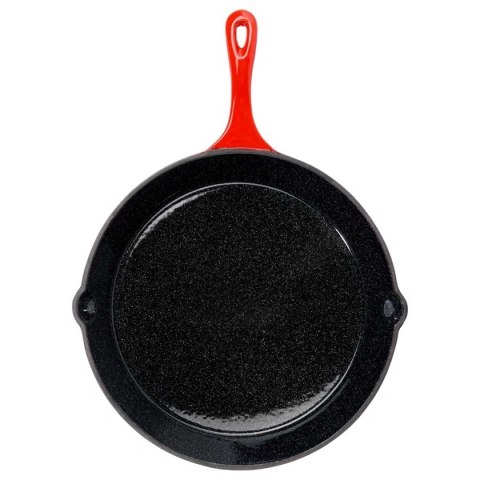 PATELNIA ŻELIWNA EMALIOWANA 30cm Z SILIKONOWĄ NAKŁADKĄ 199156