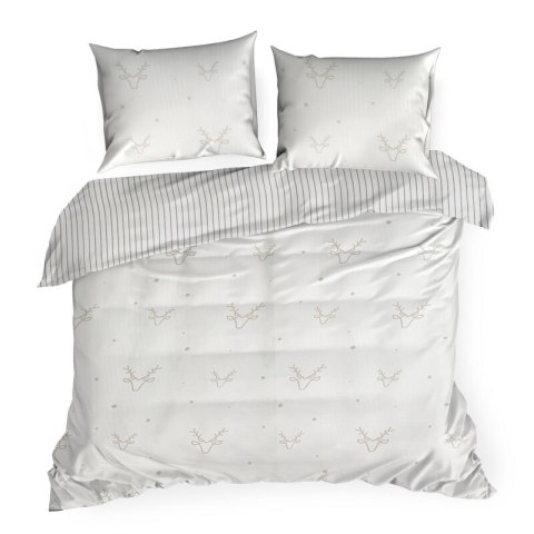 ŚWIĄTECZNY KOMPLET POŚCIELI BOSQUE 160 X 200 CM BIAŁY