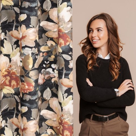 ZASŁONA GOTOWA BETTY 140 X 250 CM WIELOKOLOROWY