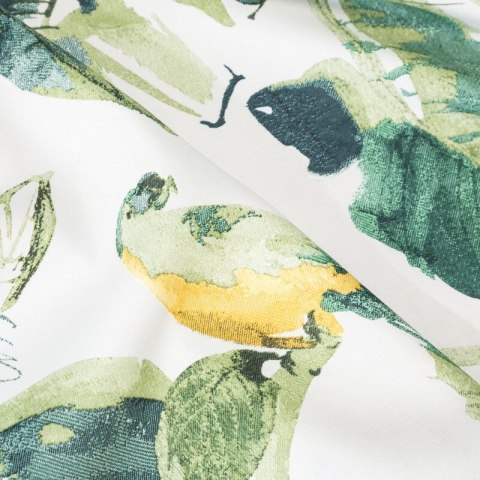 ZASŁONA GOTOWA D91 FLORE 140 X 250 CM BRĄZOWY