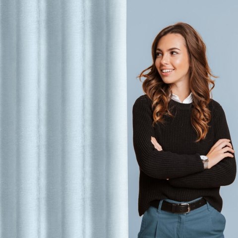 ZASŁONA GOTOWA VANI 140 X 250 CM BŁĘKITNY