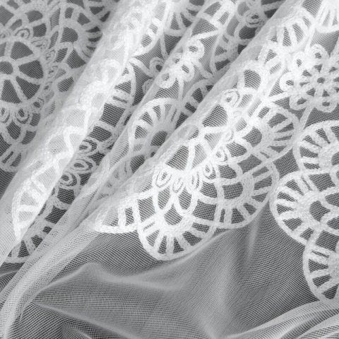 FIRANA GOTOWA AFRODYTA 140 X 250 CM BIAŁY