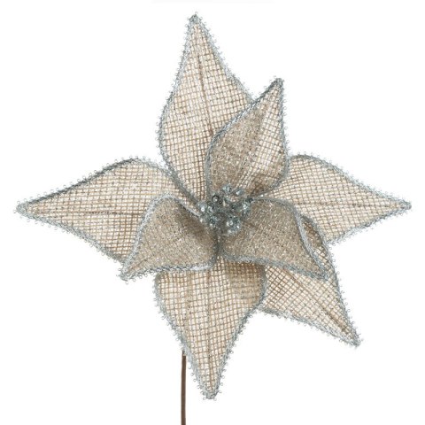 KWIAT ŚWIĄTECZNY 279 O 40 X 35 CM BEŻOWY