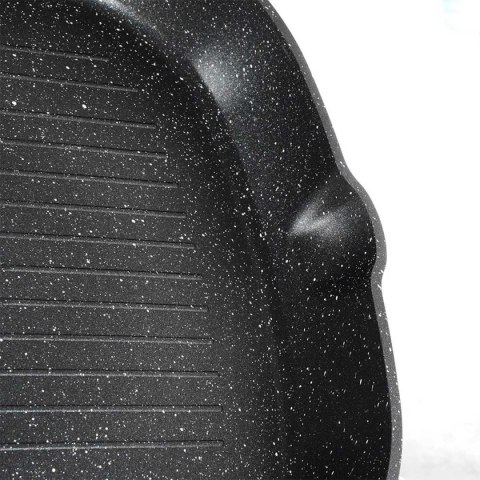 PATELNIA GRANITOWA GRILLOWA 28x28cm BLACK&WOOD 199056