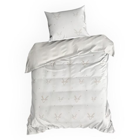 ŚWIĄTECZNY KOMPLET POŚCIELI BOSQUE 220 X 200 CM BIAŁY
