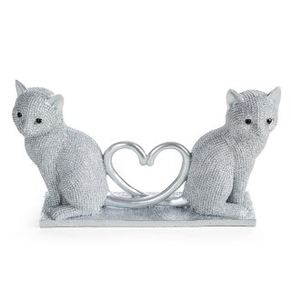 FIGURKA DEKORACYJNA ELDO 22 X 7 X 12 CM SREBRNY