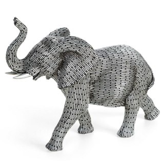 FIGURKA DEKORACYJNA ZURI 27 X 10 X 21 CM SREBRNY